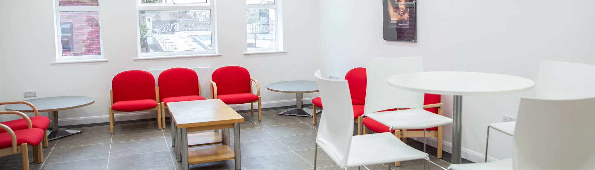 The patient waiting area at Hitchin Dental Care